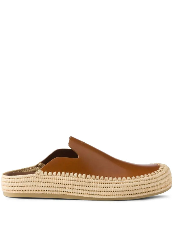 Prada leather mules