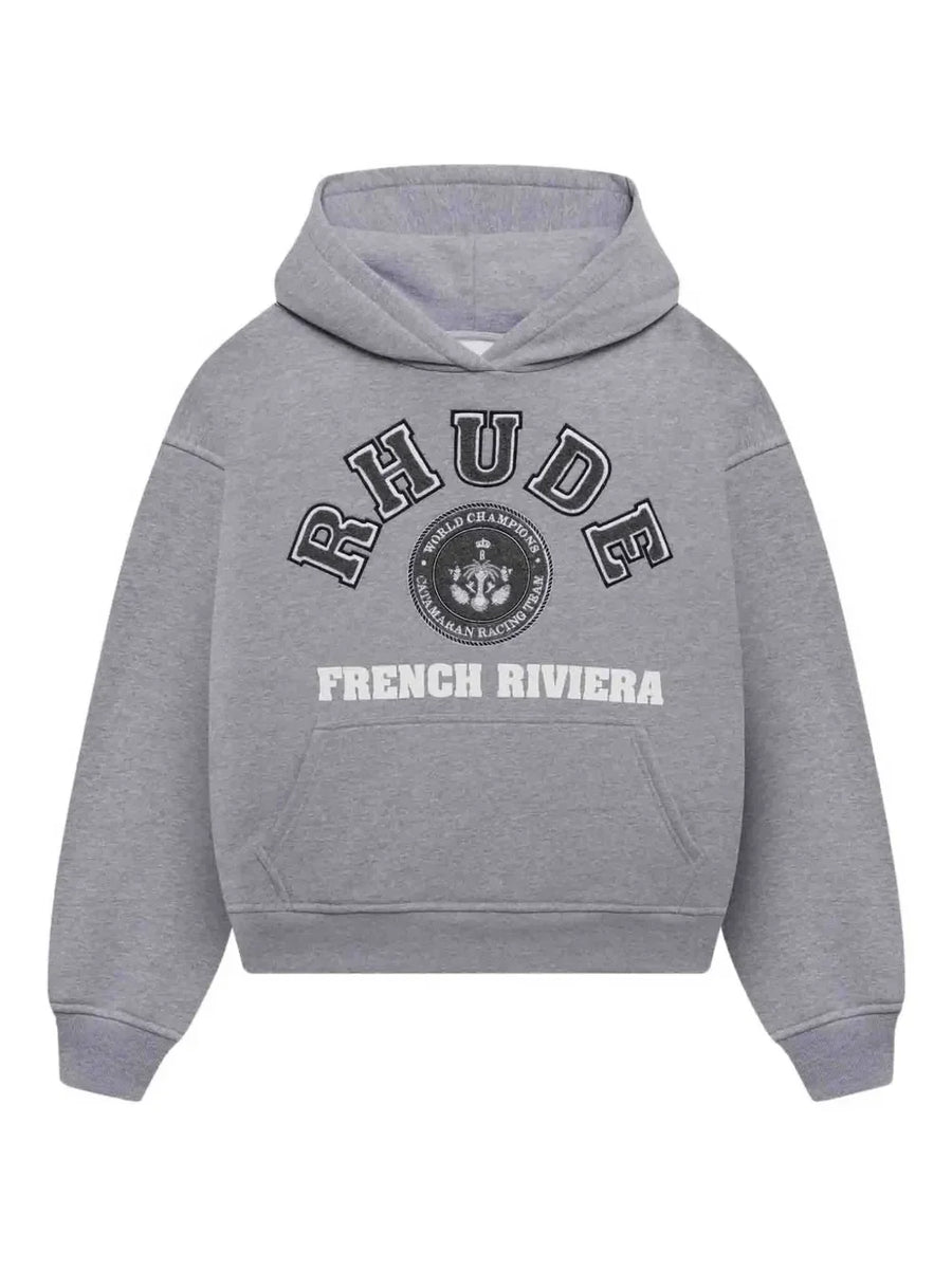 RHUDE logo-print hoodie