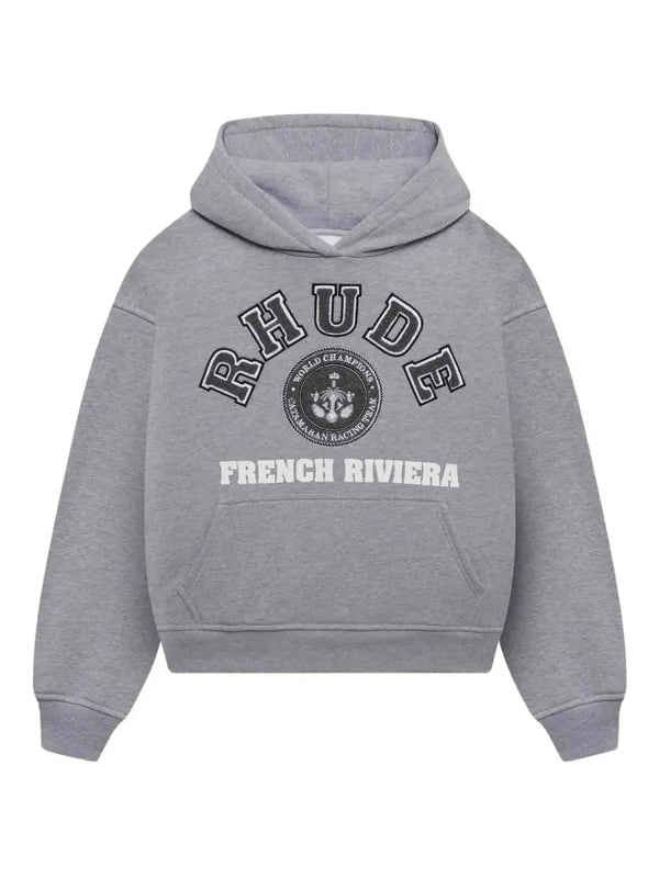 RHUDE logo-print hoodie