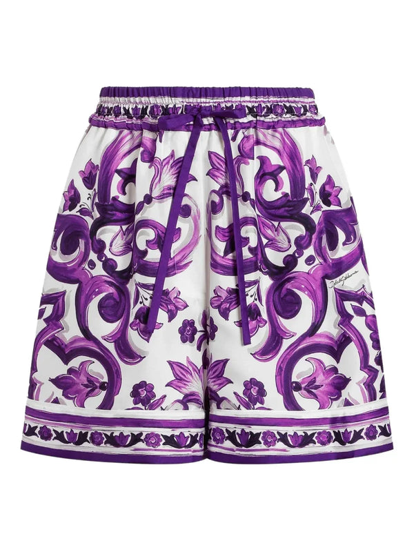 Dolce & Gabbana Majolica-print shorts
