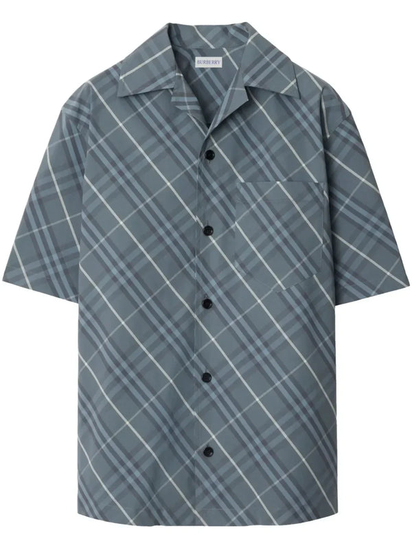 Burberry check pattern shirt