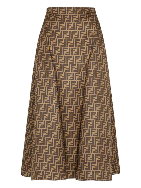 Fendi ff-print skirt