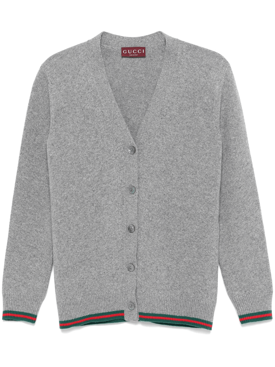 Gucci Web-stripe cardigan