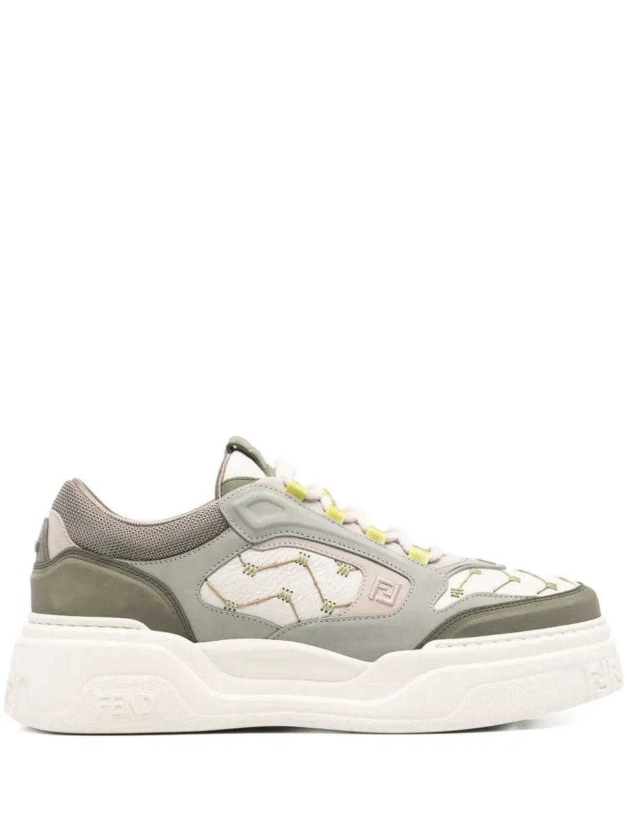 FENDI Force sage green sneakers