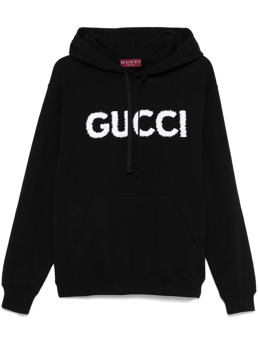 Gucci embroidered-logo hoodie