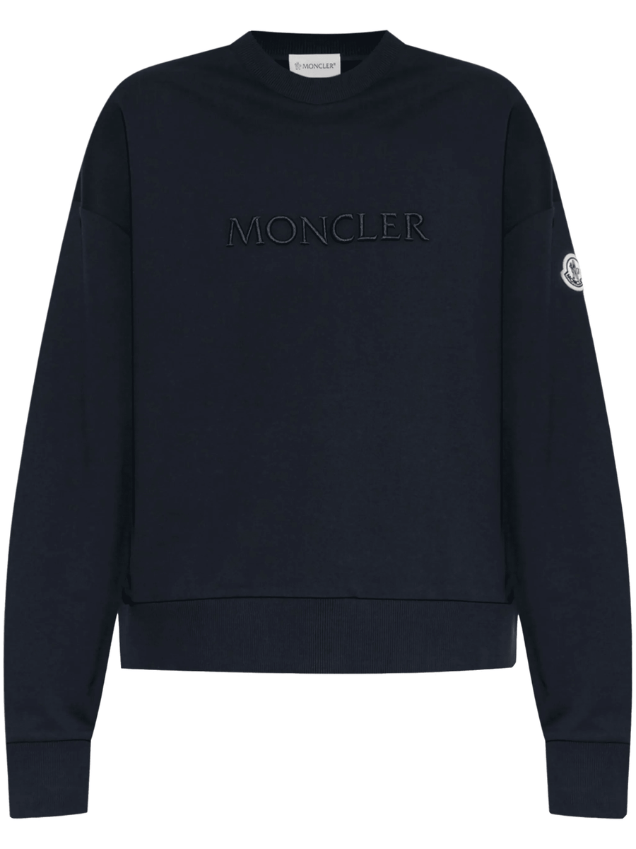 Moncler logo-embroidered cotton sweatshirt