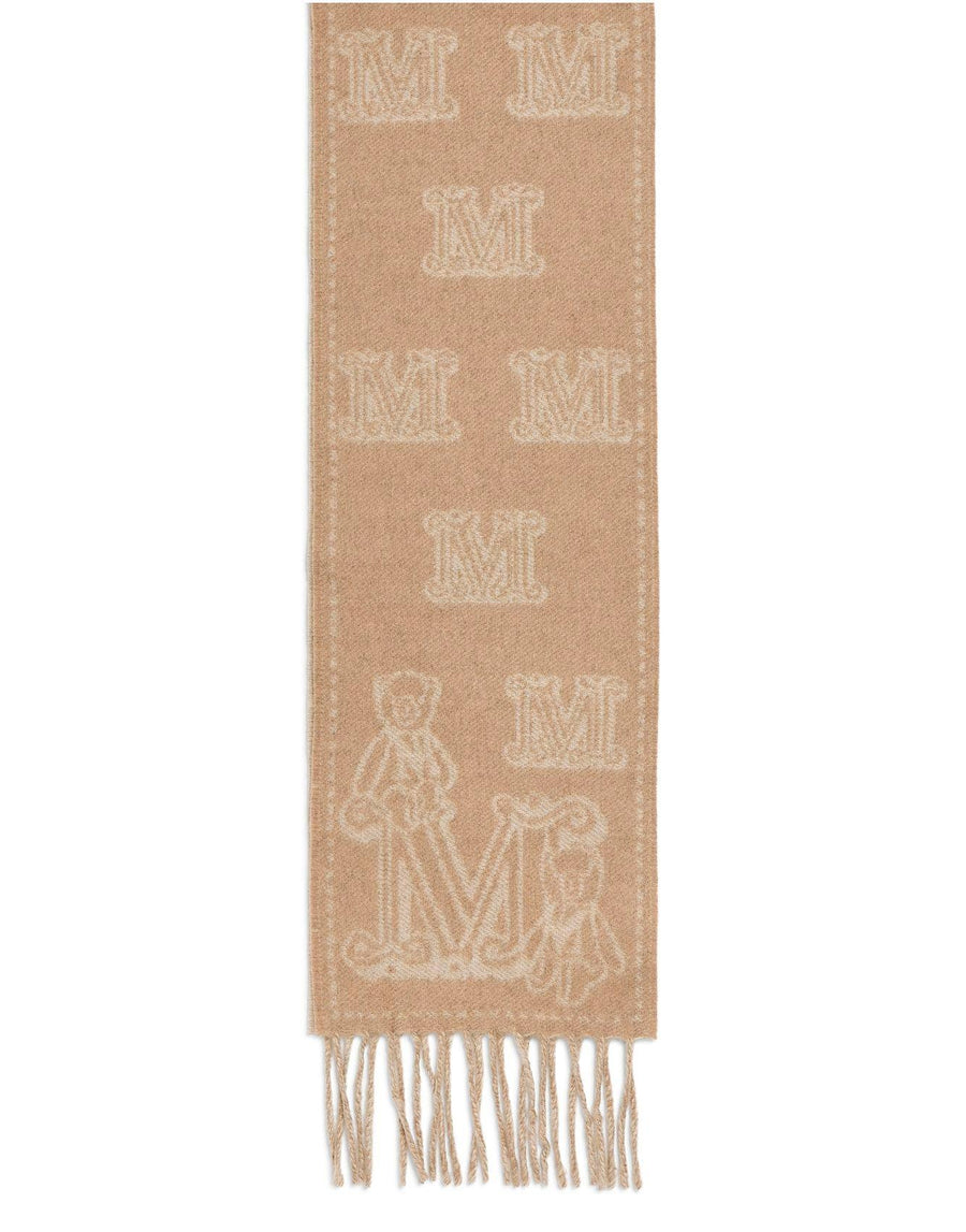 MAX MARA Wsanima logo scarf