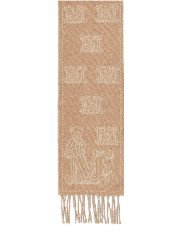 MAX MARA Wsanima logo scarf