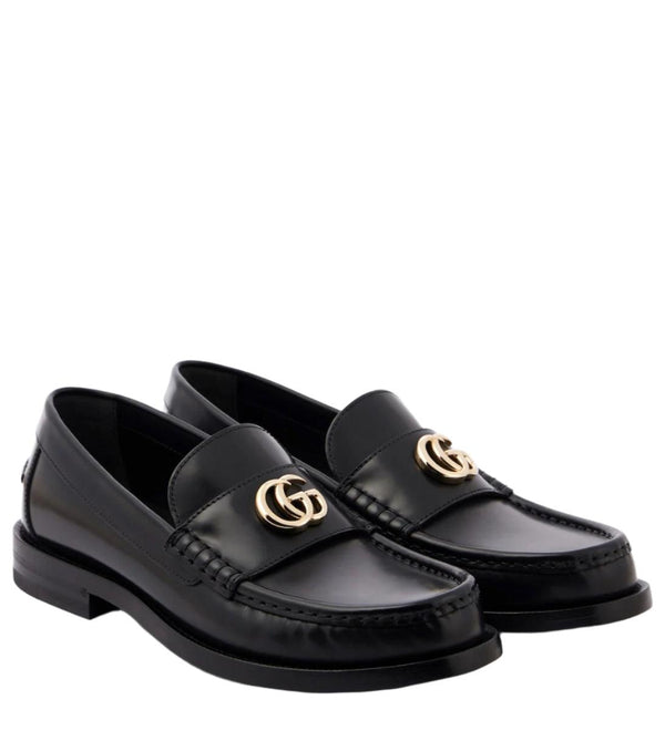 GUCCI Double G leather loafers