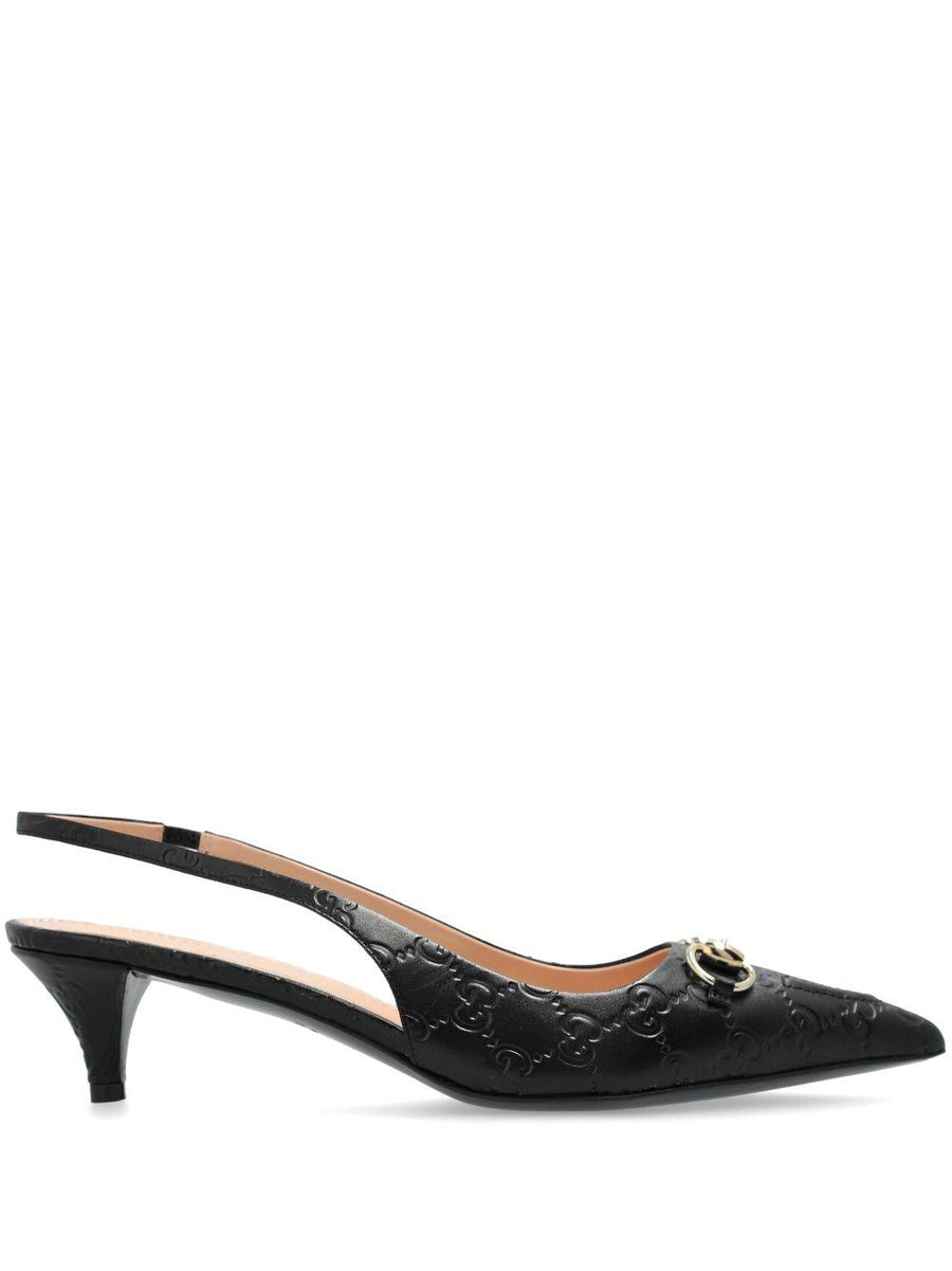 Gucci 45mm Horsebit slingback pumps