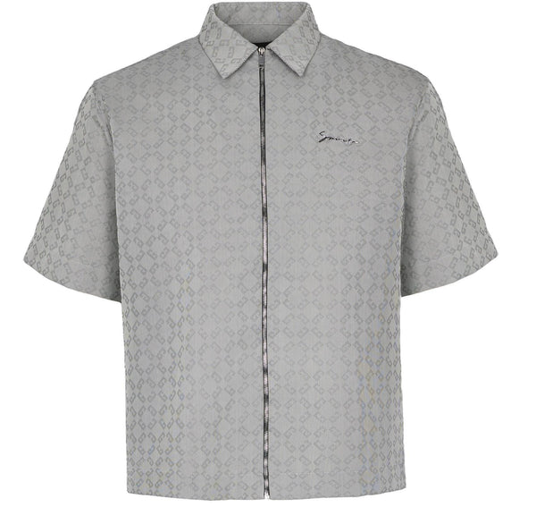 GIVENCHY Zipped shirt in monogram 72 jacquard