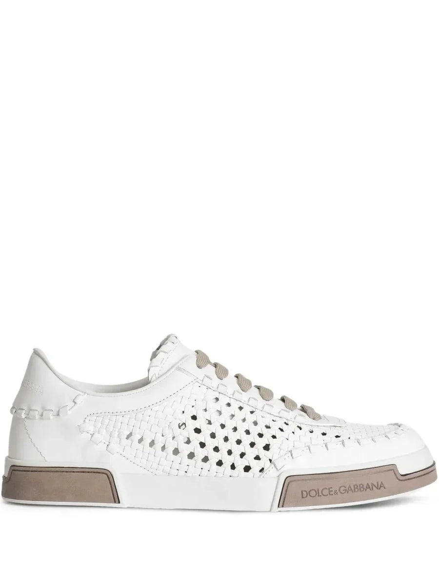 Dolce & Gabbana woven leather sneakers