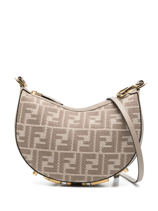 Fendi Fendigraphy Mini light brown FF fabric mini-bag