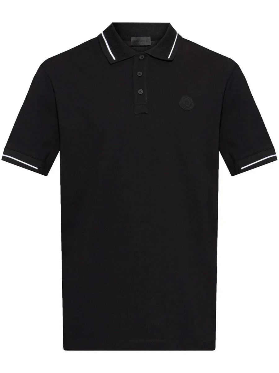 Moncler logo-patch polo shirt