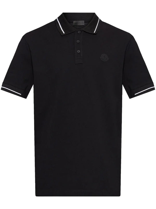 Moncler logo-patch polo shirt
