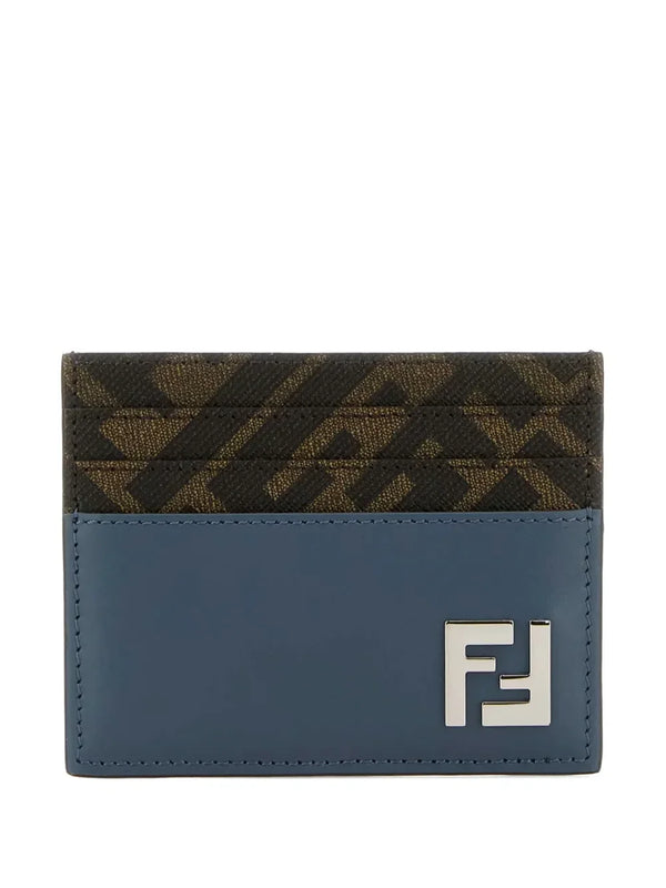 Fendi FF-motif leather cardholder