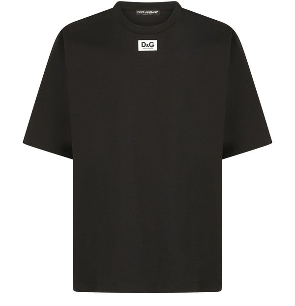 DOLCE & GABBANA Cotton T-shirt with D&G patch