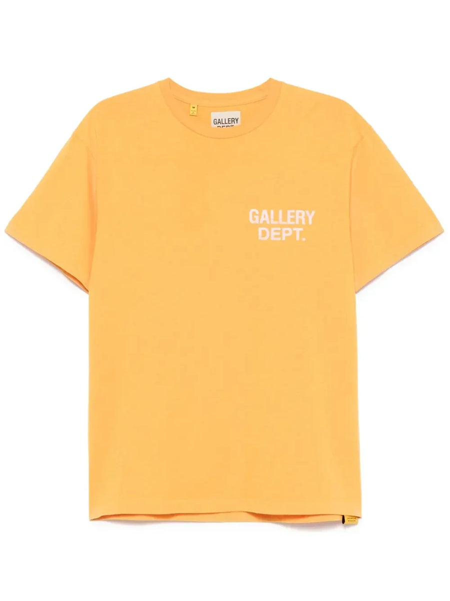 GALLERY DEPT. Orange logo-print cotton T-shirt