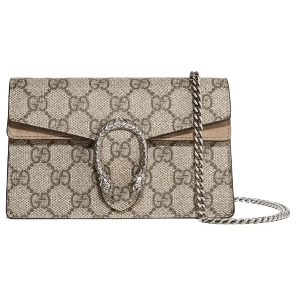 Gucci Beige Super Mini Dionysus GG Supreme Bag