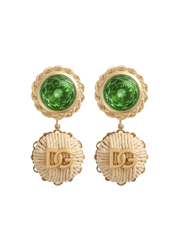 Dolce & Gabbana logo-plaque earrings