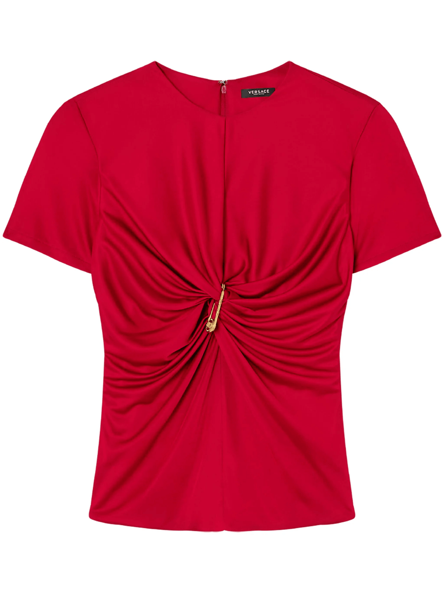 Versace Medusa Safety Pin gathered top