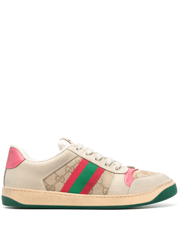 Gucci Screener distressed sneakers