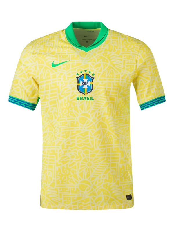 Nike Brazil 24/25 Home "Dynamic Yellow/Green Spark/Paramount Blue/Paramount" football jersey