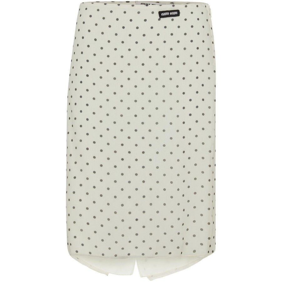 MIU MIU Jupe à pois