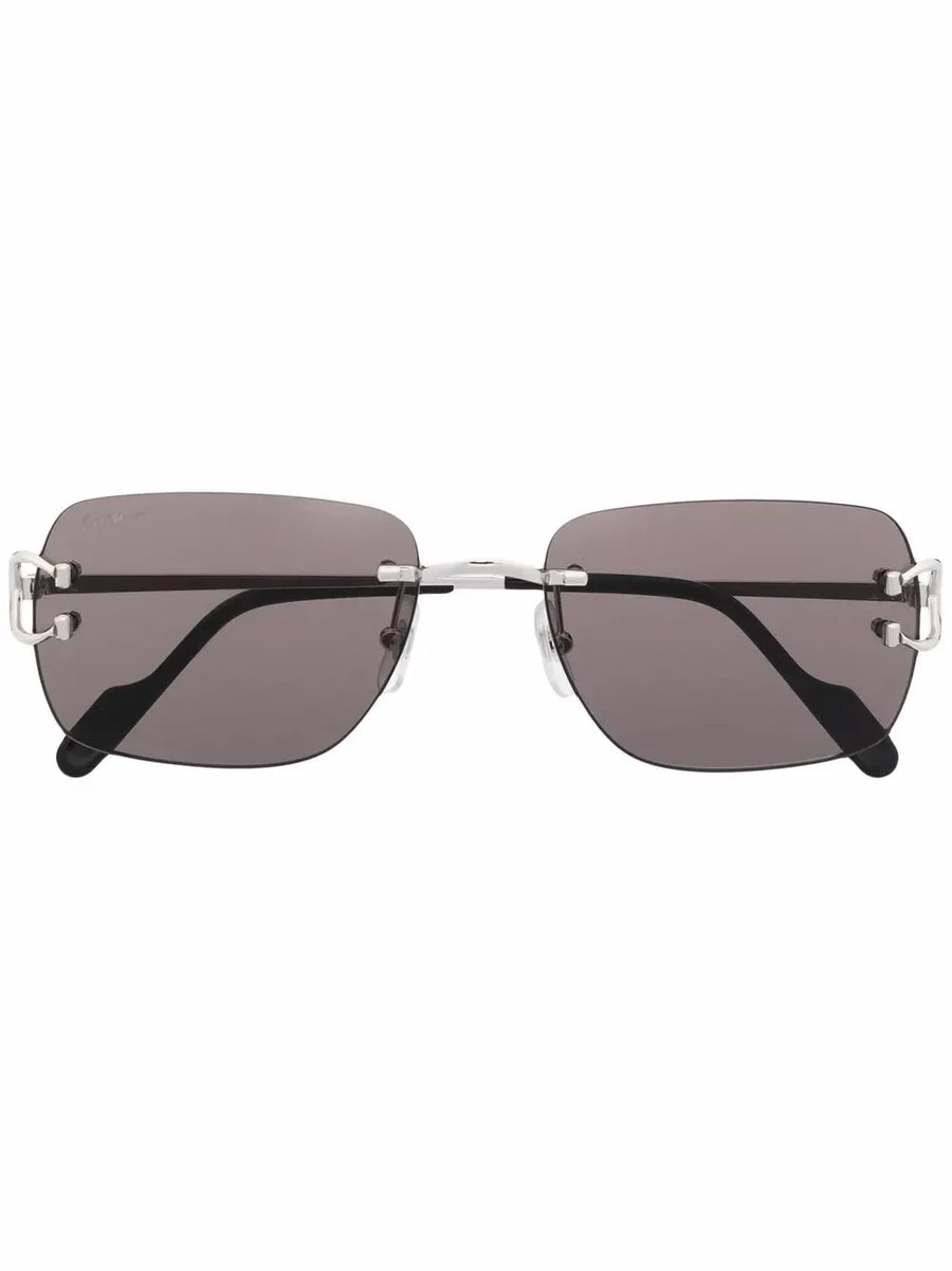 Cartier Eyewear brown square-frame sunglasses