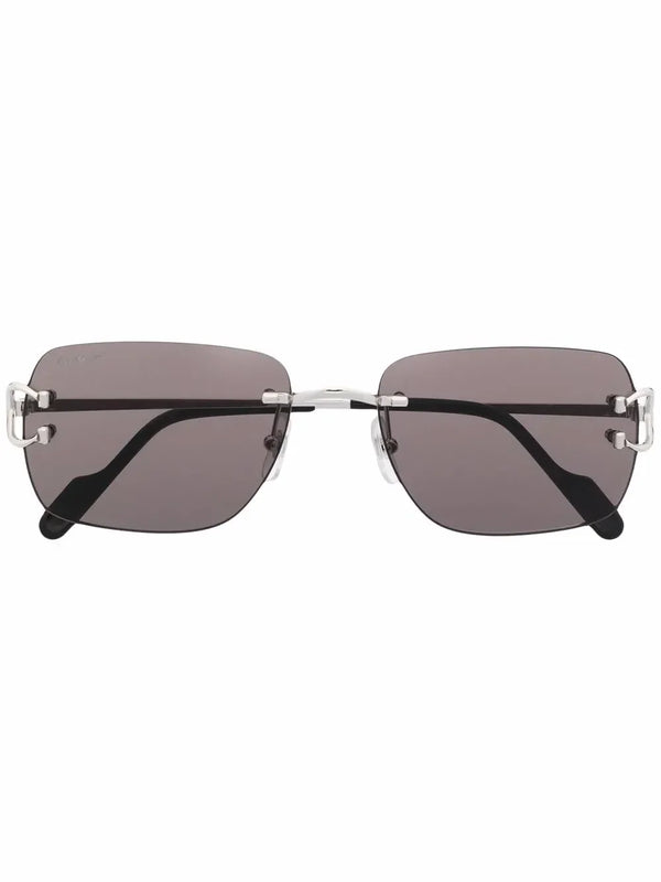 Cartier Eyewear brown square-frame sunglasses
