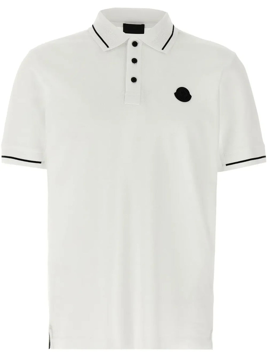 Moncler logo-patch polo shirt