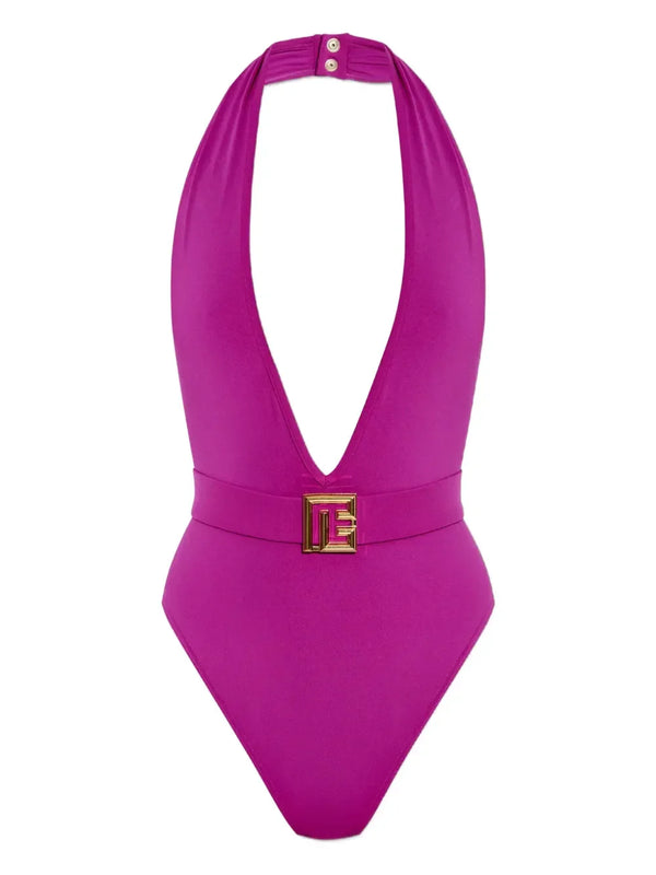 Balmain logo swimsuit