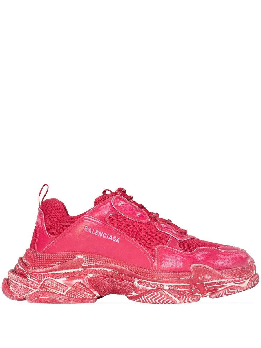 Balenciaga Triple S faded sneakers