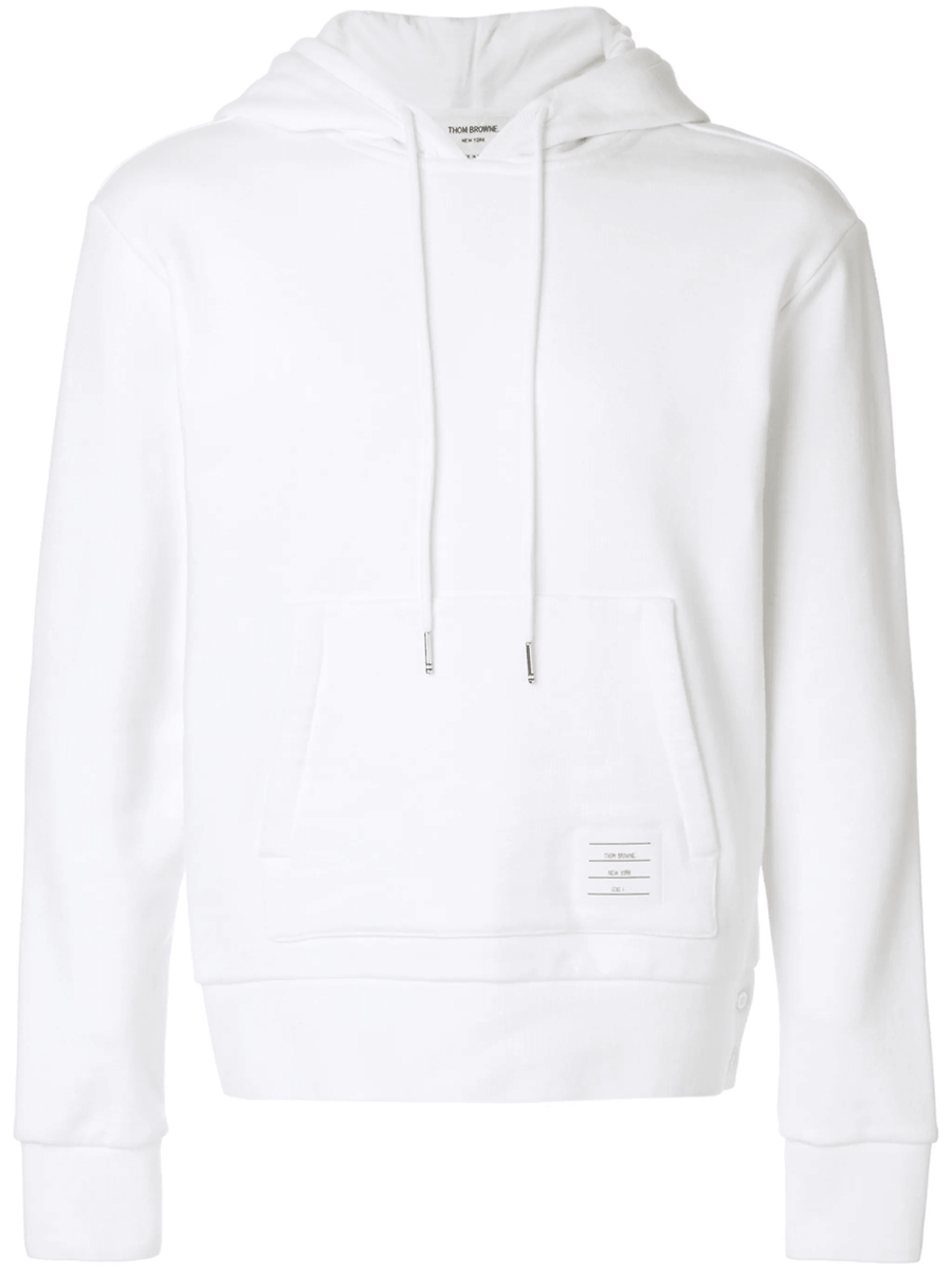 Thom Browne RWB stripe loopback hoodie