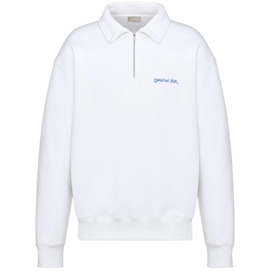 Christian Dior Tag Sweatshirt with Zipped Collar