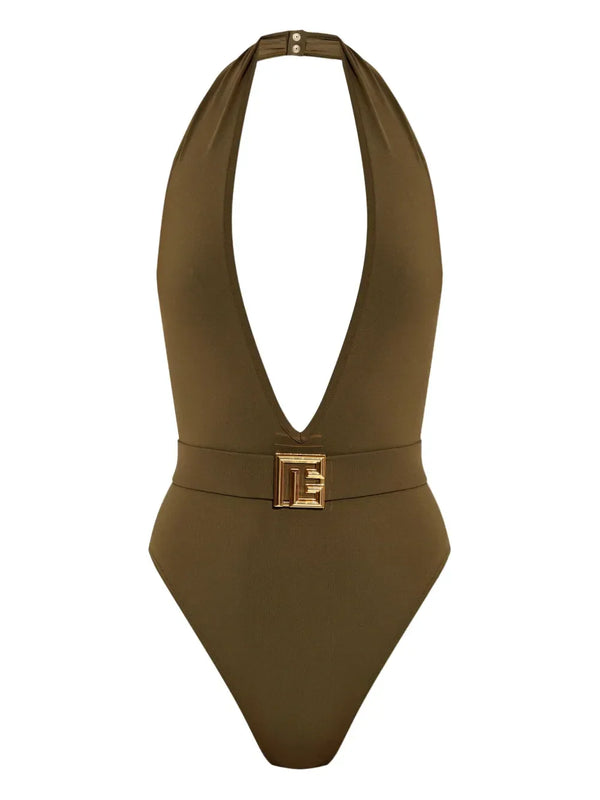 Balmain logo swimsuit