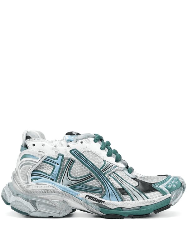 Balenciaga Runner sneakers green white blue