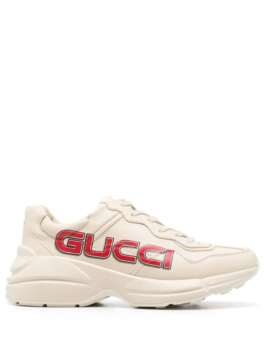 Gucci Rhyton Red White logo-print sneakers