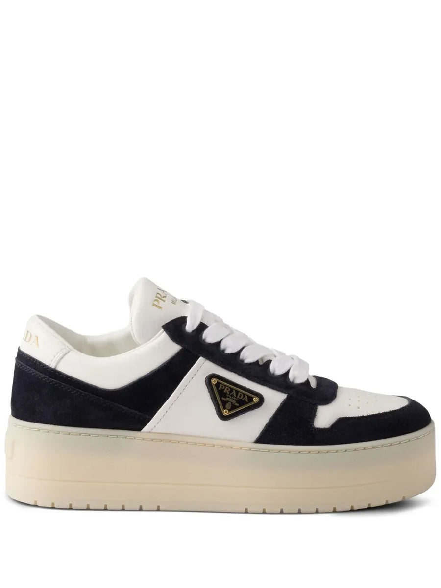 Prada navy blue platform sneakers