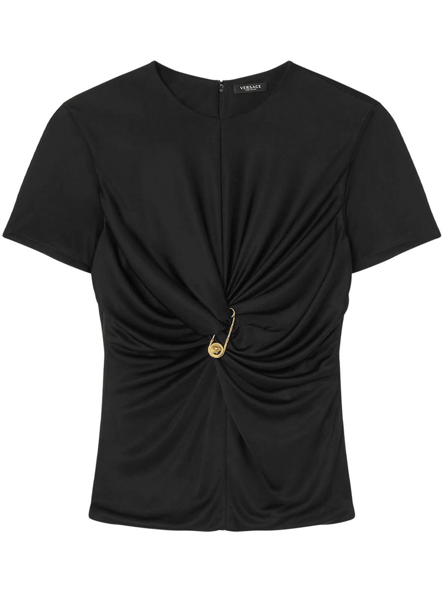Versace Medusa Safety Pin gathered top