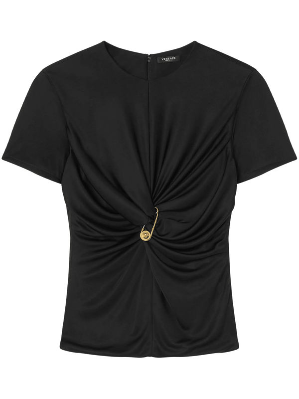 Versace Medusa Safety Pin gathered top