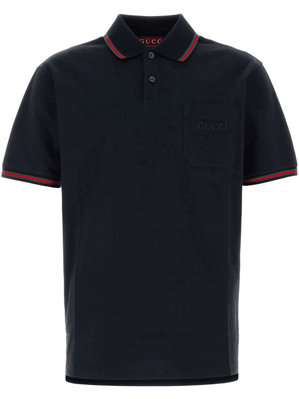 Gucci logo-embroidered polo shirt