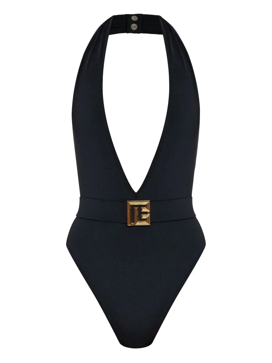 Balmain logo swimsuit