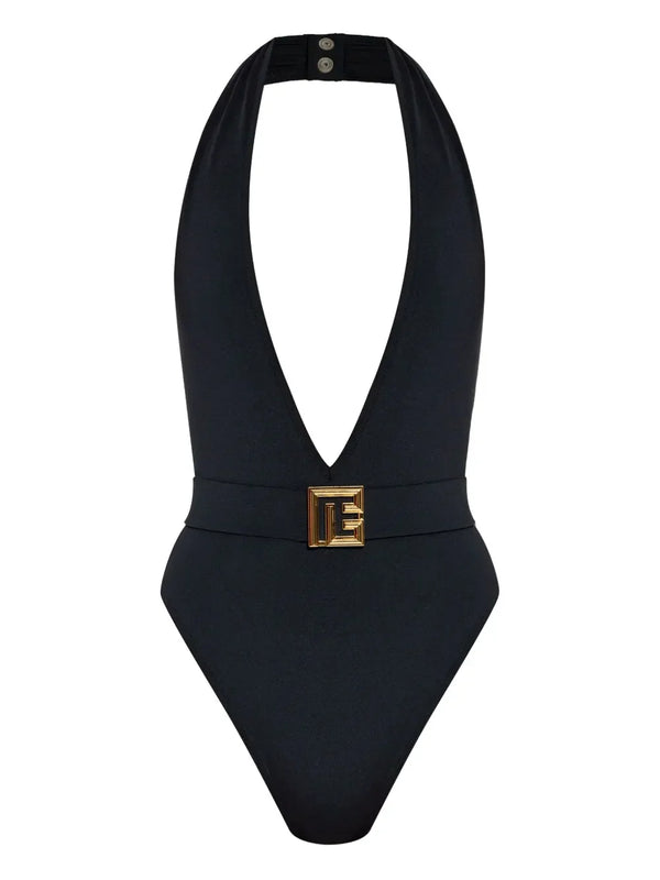 Balmain logo swimsuit