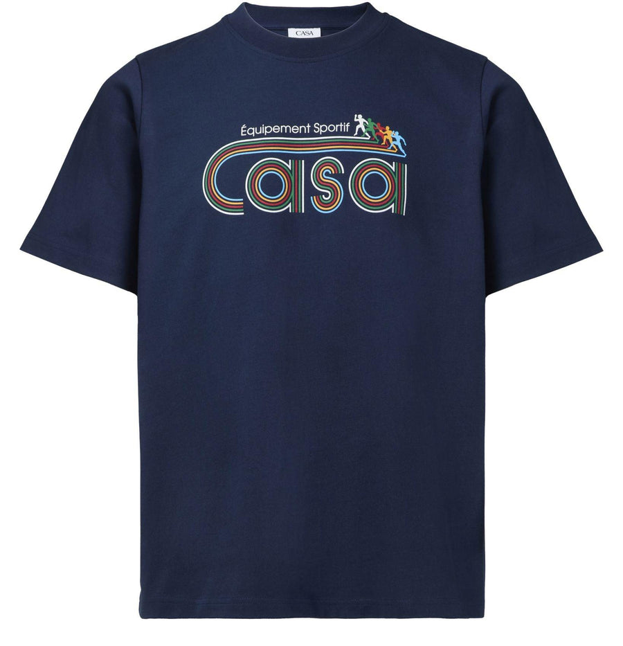 CASABLANCA Screen printed short-sleeved t-shirt