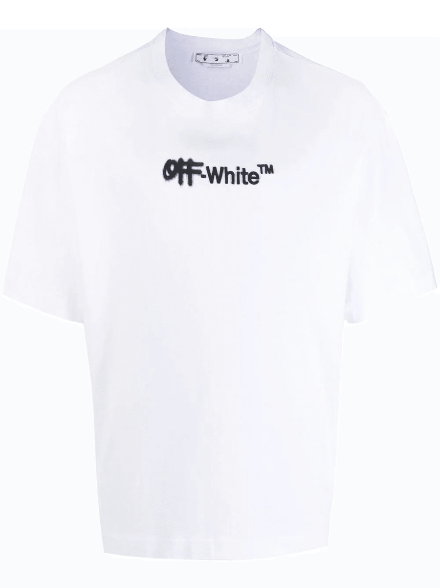 Off-White embroidered logo cotton T-shirt