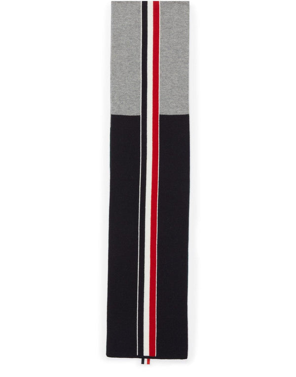 THOM BROWNE Striped scarf in merino wool