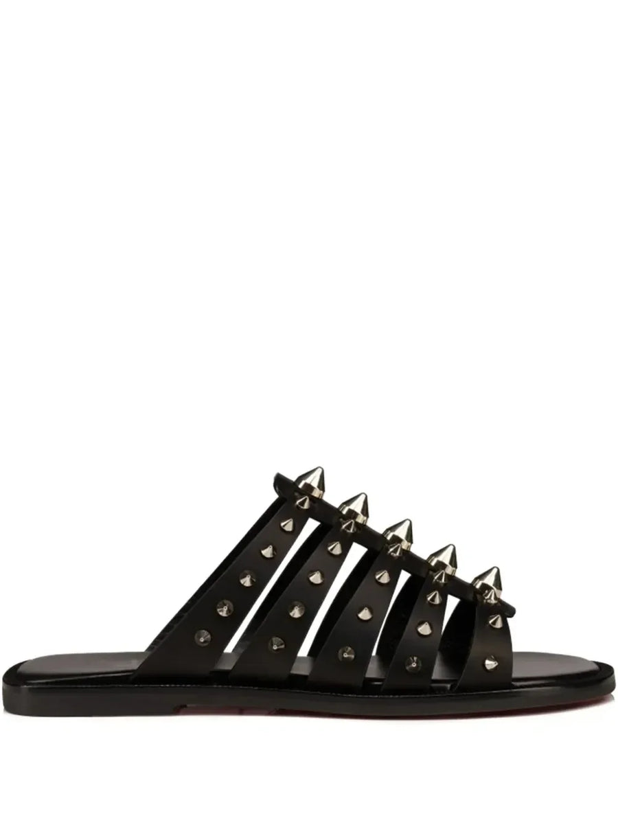 Christian Louboutin spike-embellished slide sandals