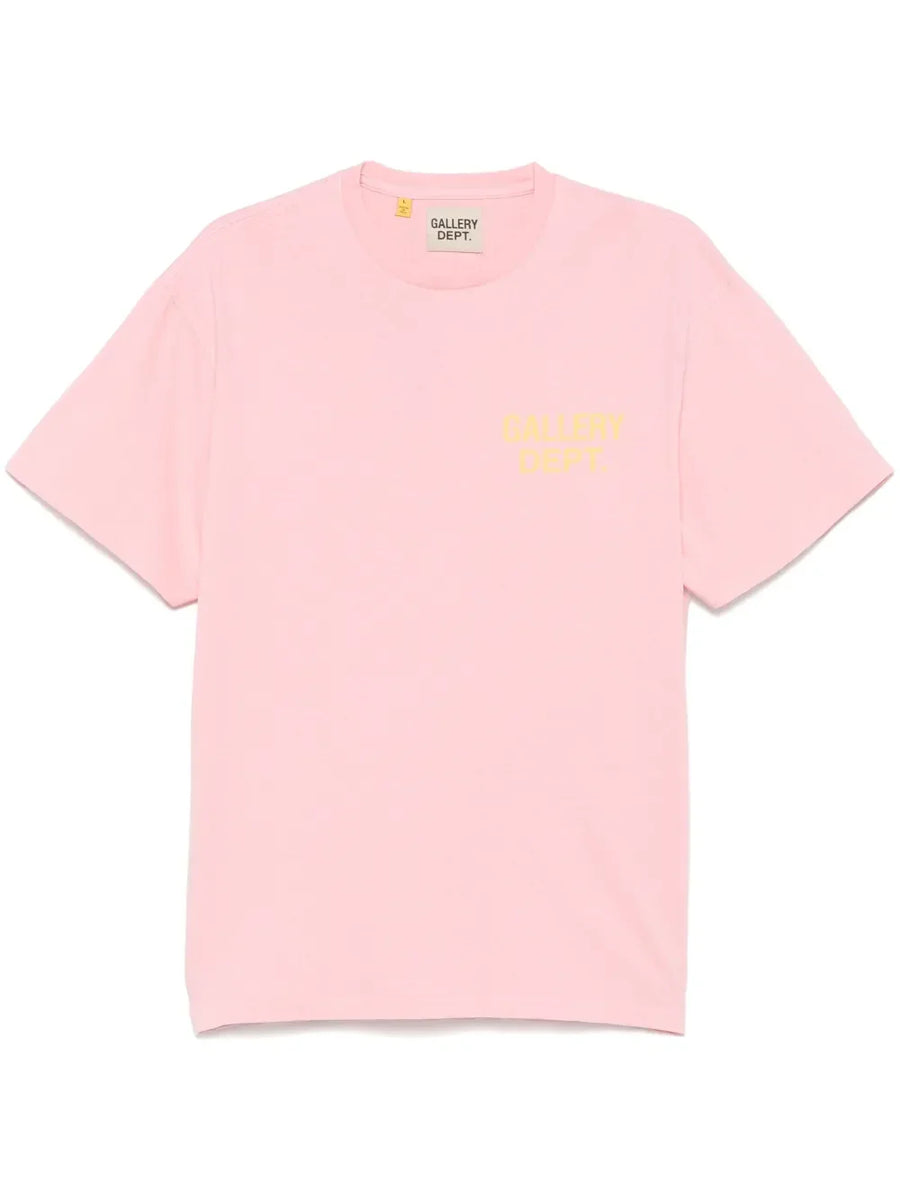GALLERY DEPT. Bubblegum pink logo-print cotton T-shirt