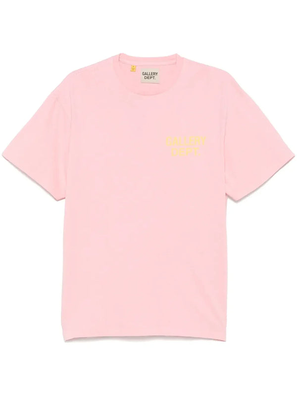 GALLERY DEPT. Bubblegum pink logo-print cotton T-shirt